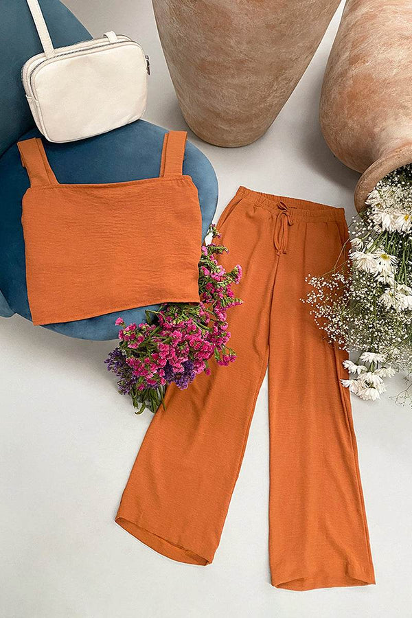 Conjunto con top y pantalón - Santory Ropa (6953916104771)