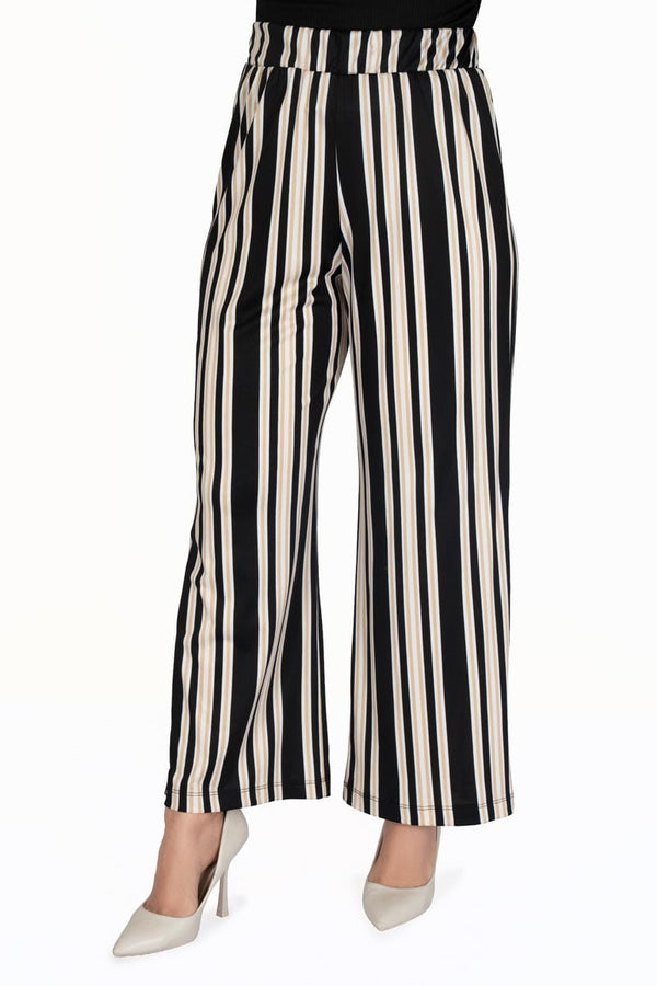 Pantalón de rayas pierna ancha