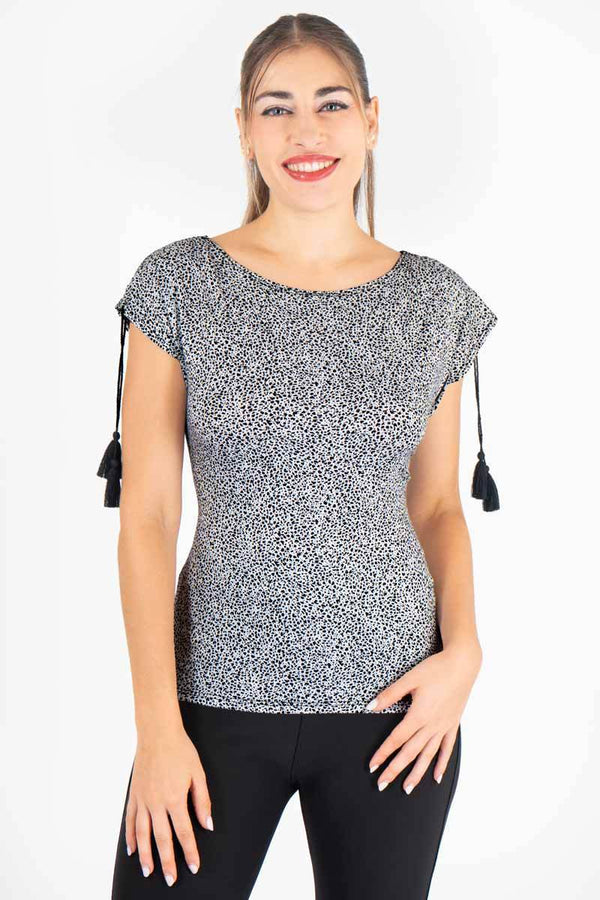 Blusa con jaretas en hombro - Santory Ropa (7442969919555)