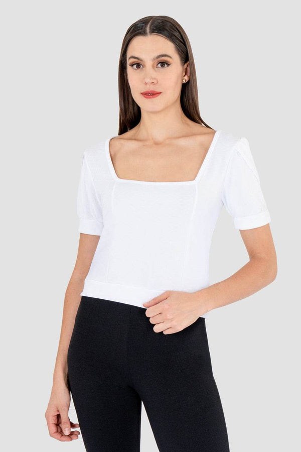 Blusa escote cuadrado - Santory Ropa (7467880448067)