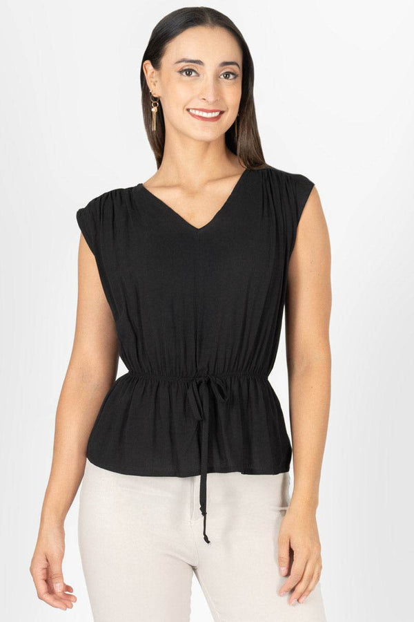 Blusa escote v - Santory Ropa (7423666290755)