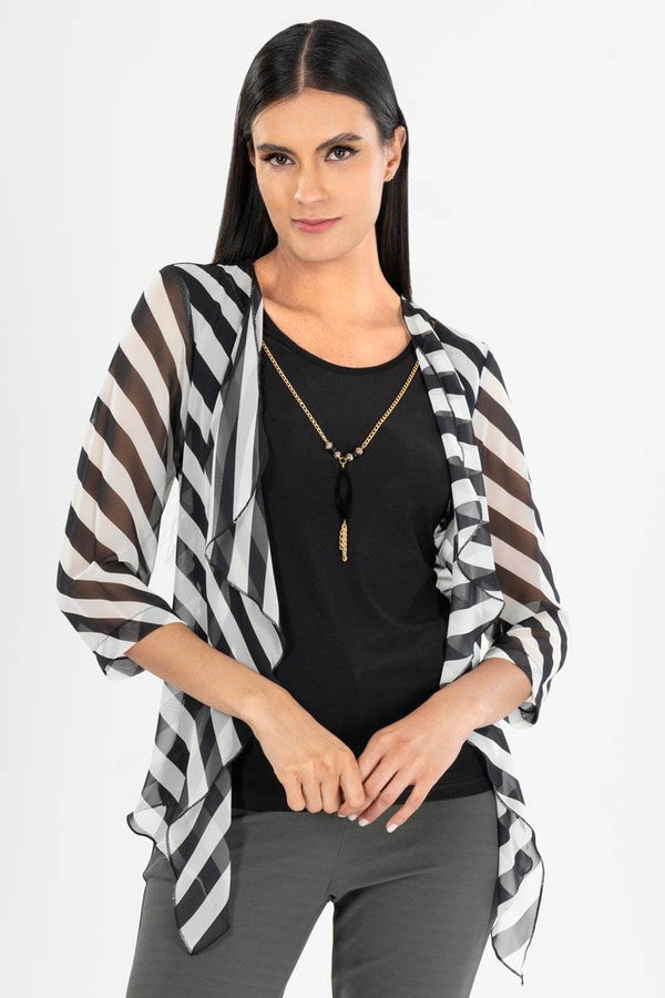 Blusa de rayas y collar - Santory Ropa (7400770273347)