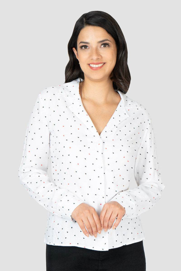 Blusa camisera estampada - Santory Ropa (7468508905539)