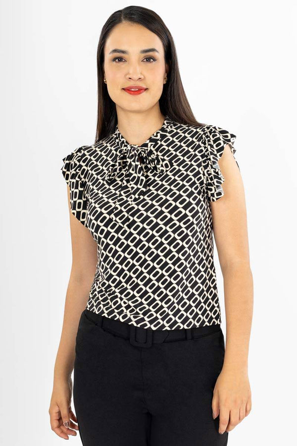 Blusa sin manga con corbatín - Santory Ropa (7391890735171)