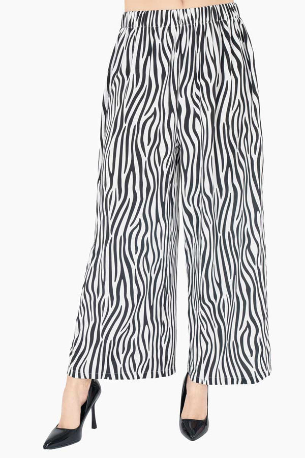 Pantalón animal print ancho