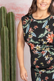 Vestido manga corta con estampado de flores (7148120113219)