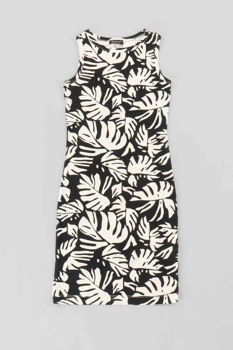 Vestido floral sin manga (7391793709123)