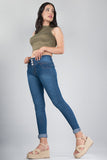 Jeans tiro alto  con bolsas simuladas (4610965274691)
