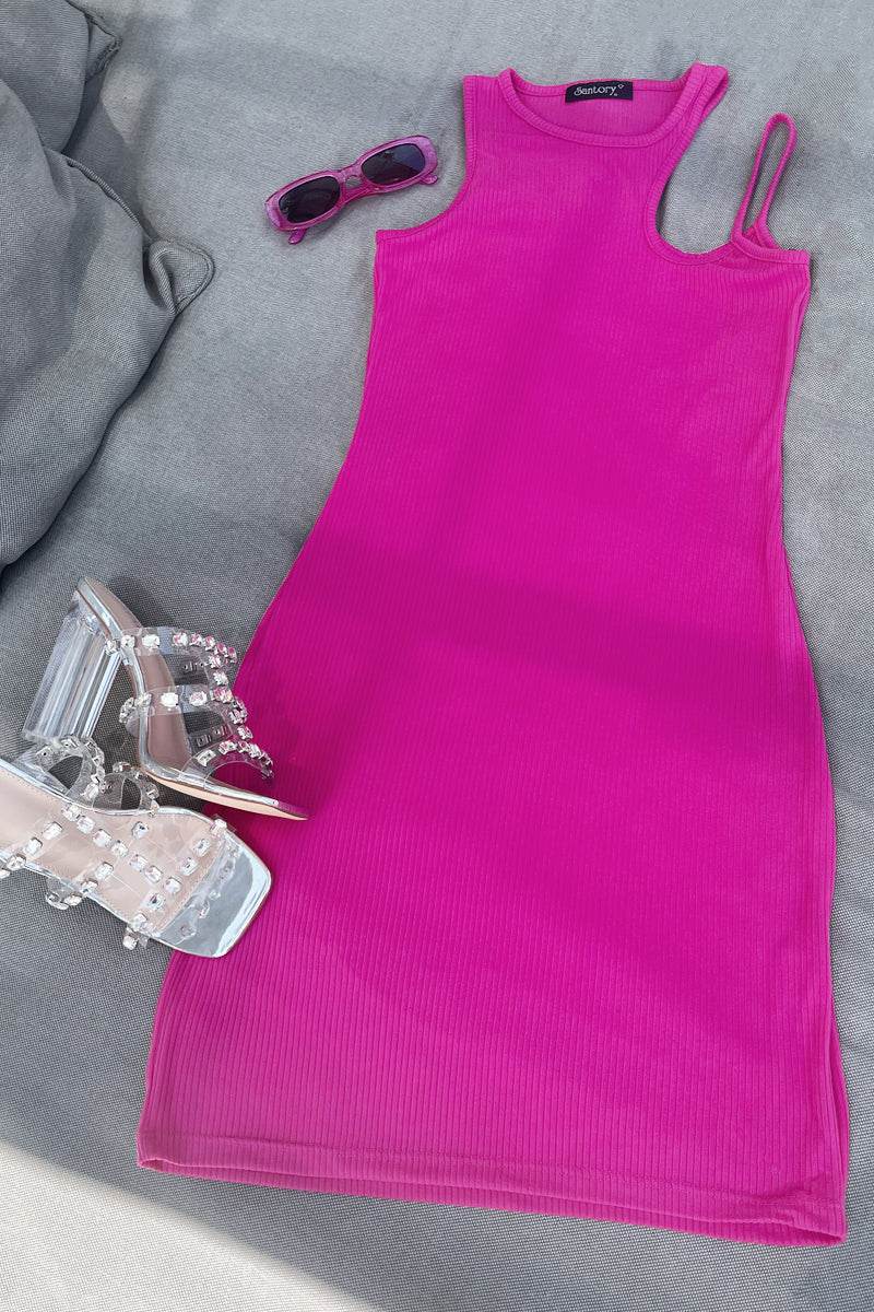 Vestido cut out en hombro - Santory Ropa  (6970537541699)