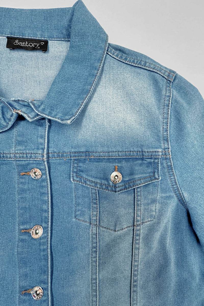 Chamarra de mezclilla con bolsas - Santory Ropa  (6610142462019)