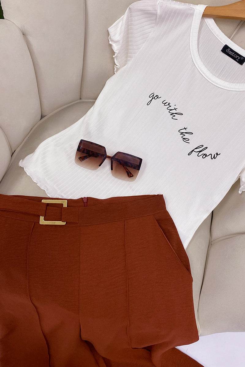 Playera manga corta y escote redondo - Santory Ropa  (7193785270339)