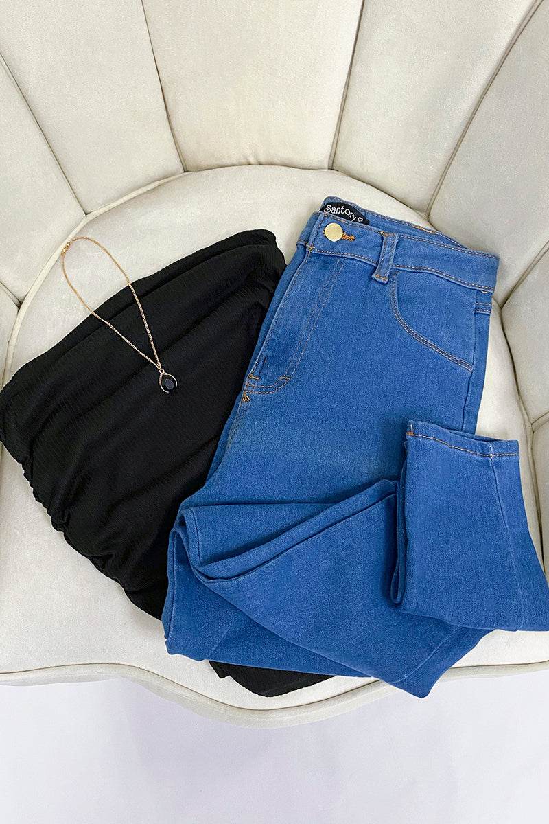 Playera rib strapless - Santory Ropa  (7141426757699)