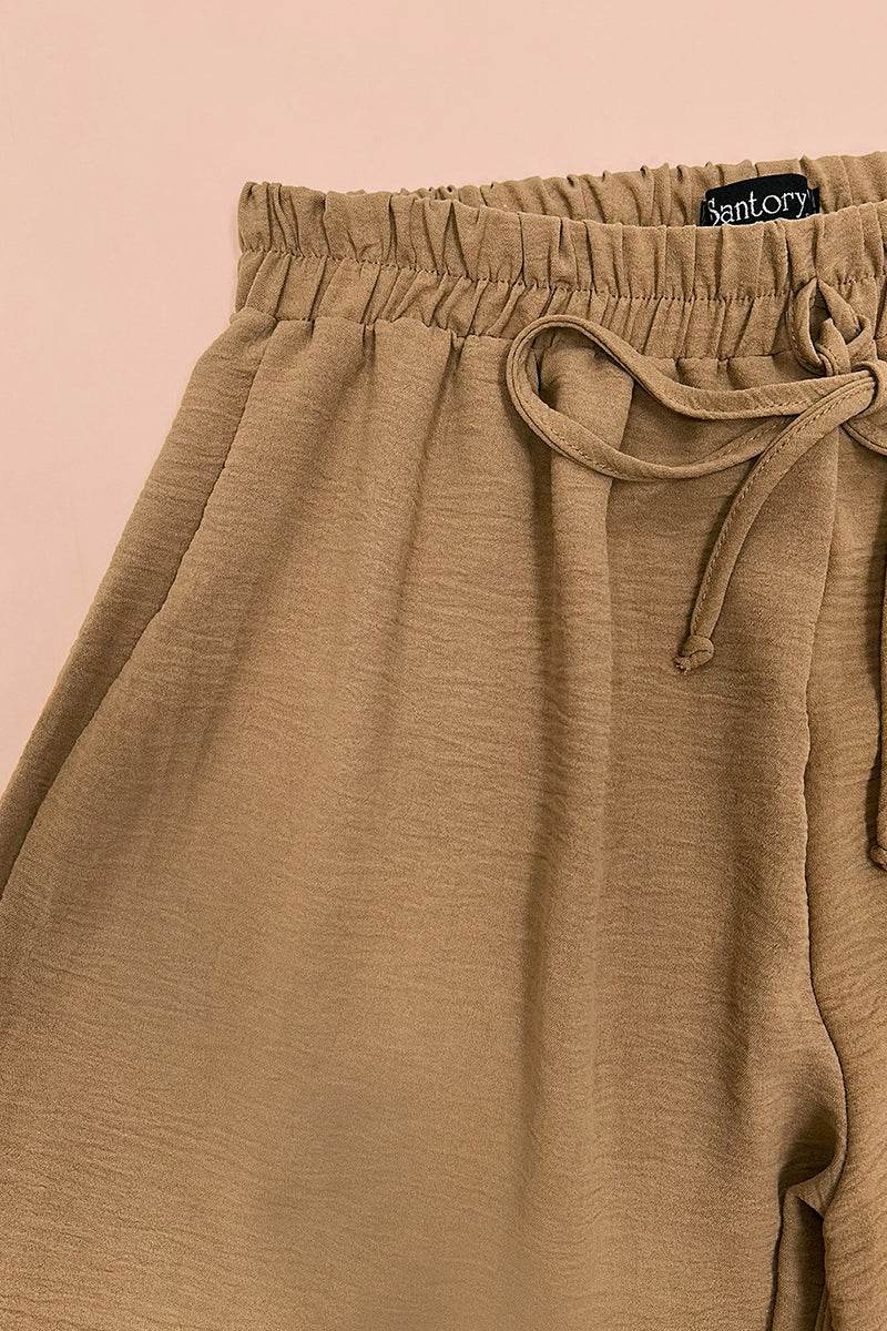 Pantalón ancho con jareta - Santory Ropa  (7378328879171)