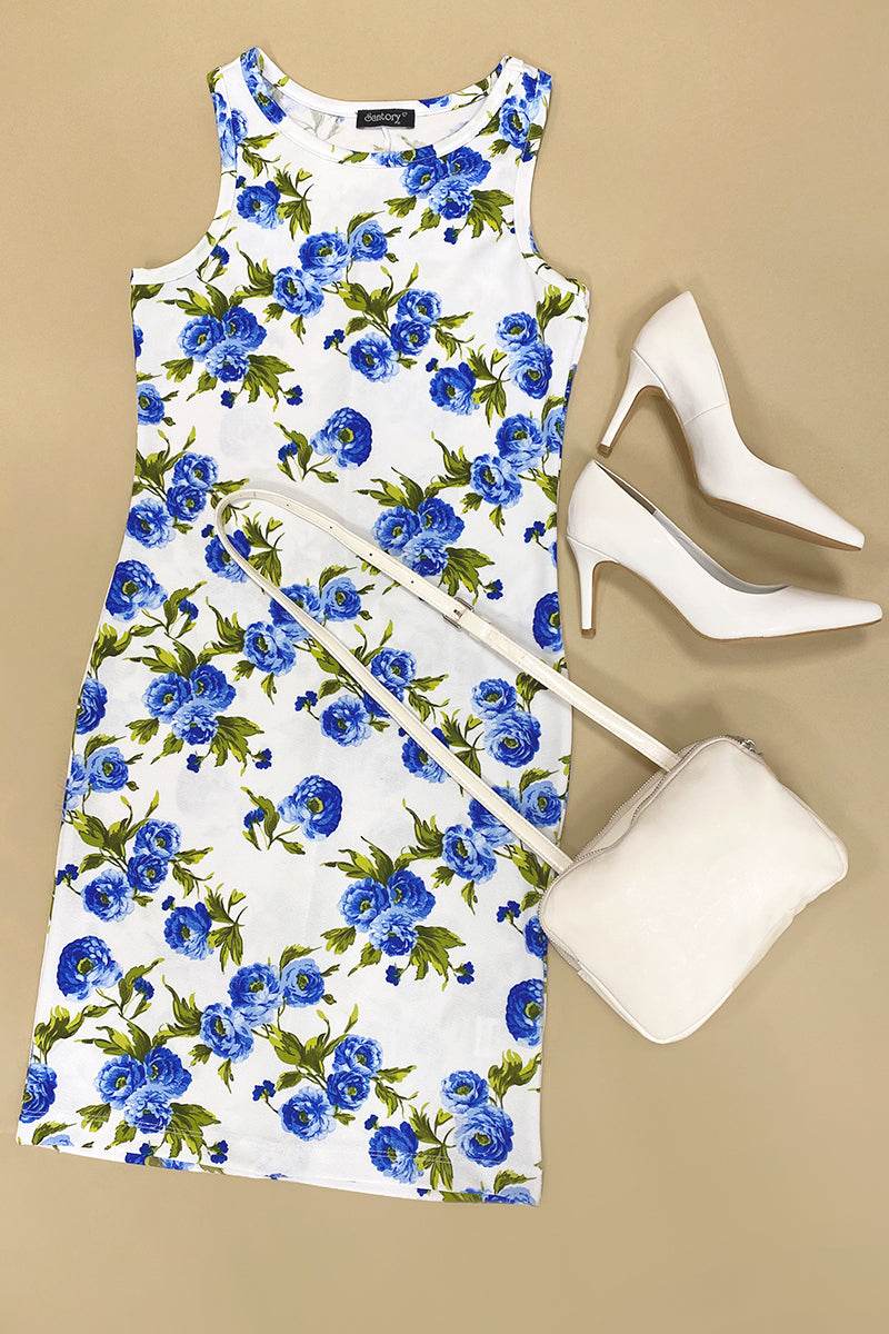 Vestido sin mangas con estampado - Santory Ropa  (7209199173699)