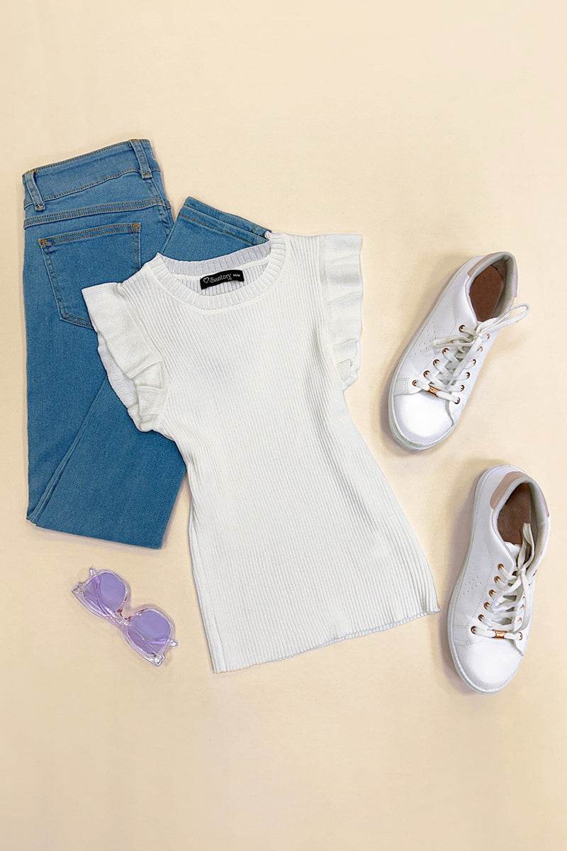 Blusa tejida manga corta - Santory Ropa  (7157177679939)