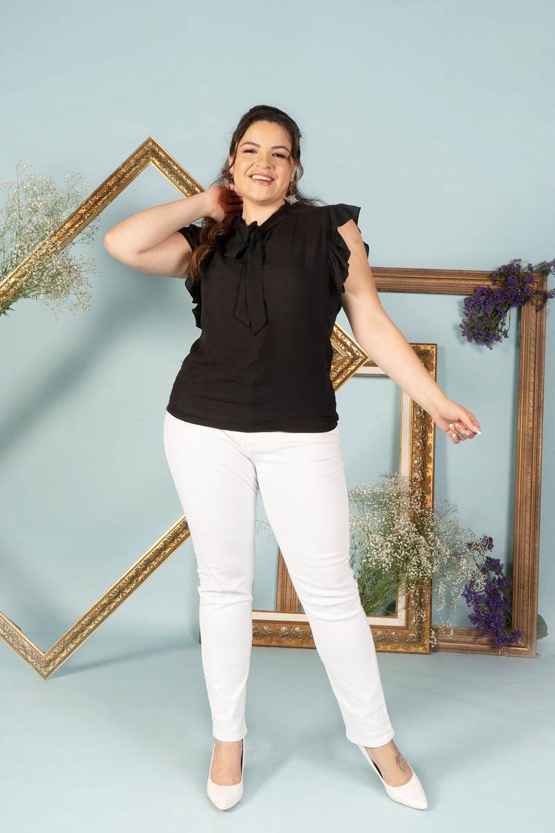 Jeans blanco tiro medio - Santory Ropa  (6881839349827) (6934933569603)