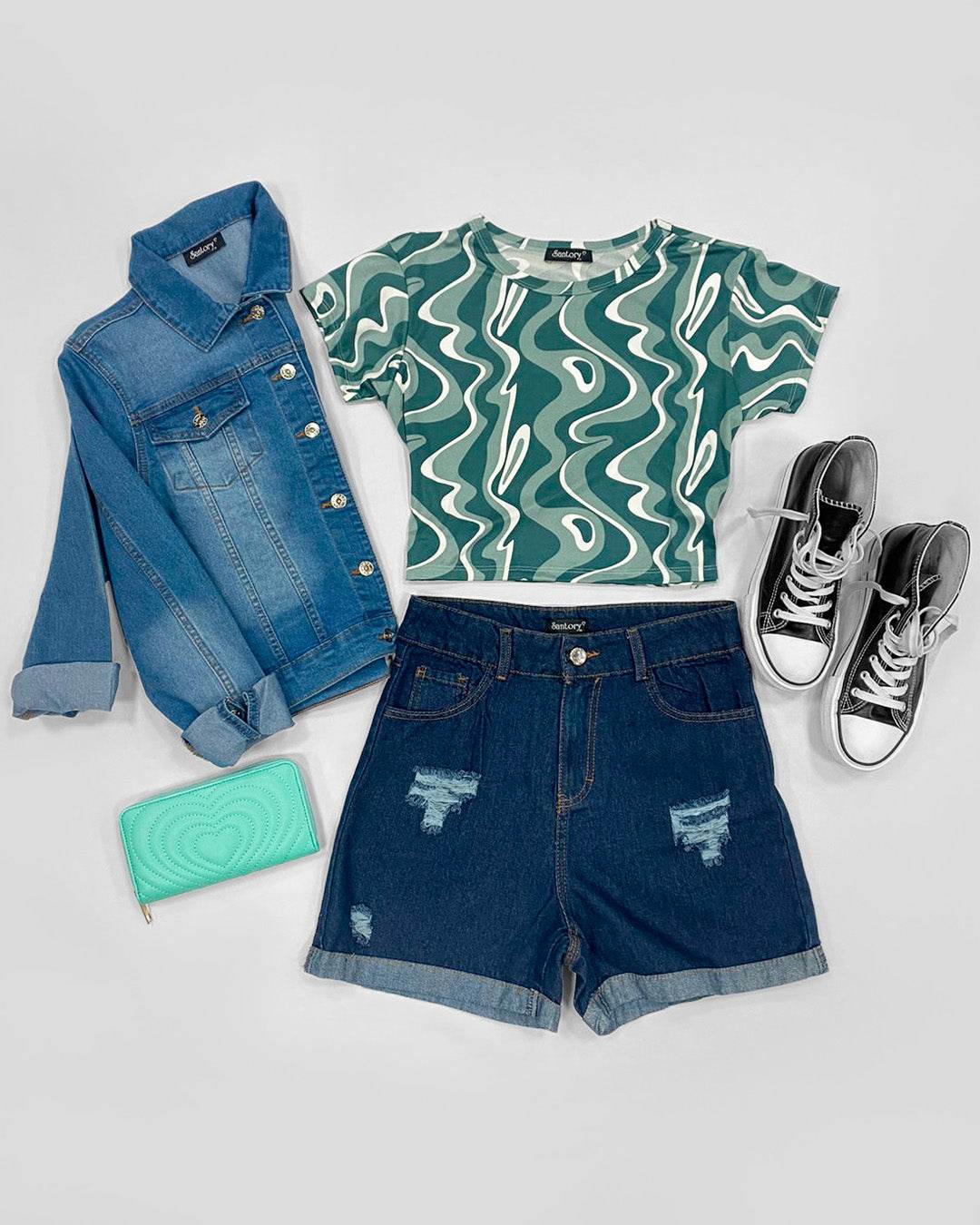 Chamarra de mezclilla con bolsas - Santory Ropa  (6610142462019)