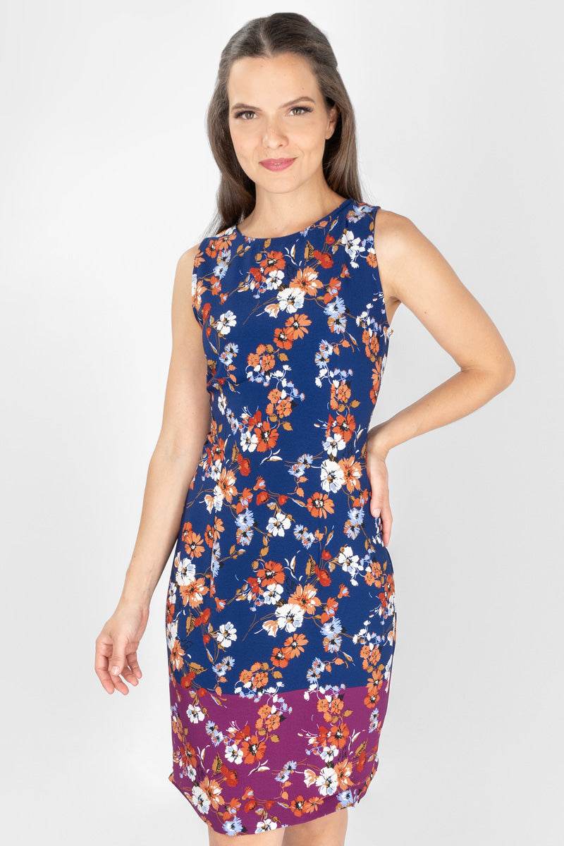Vestido floral sin mangas - Santory Ropa  (7300109860931)