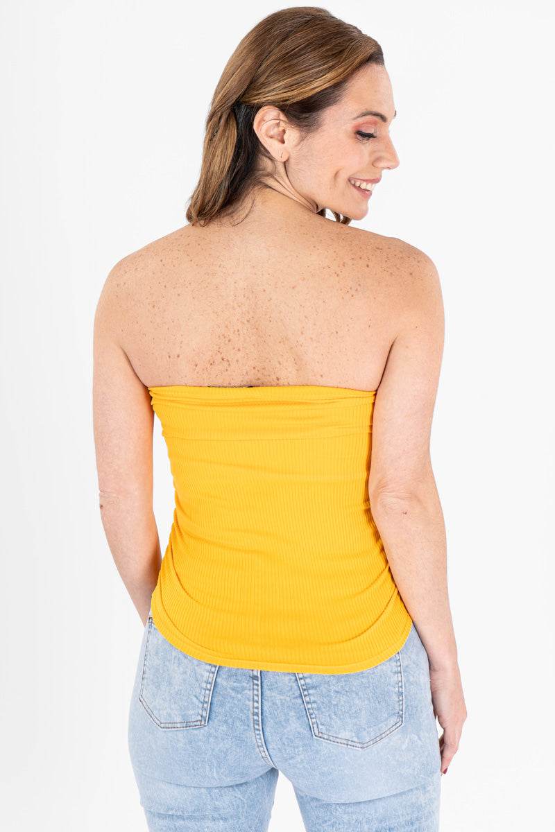 Playera rib strapless - Santory Ropa  (7141426757699)