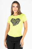 Playera estampada manga corta