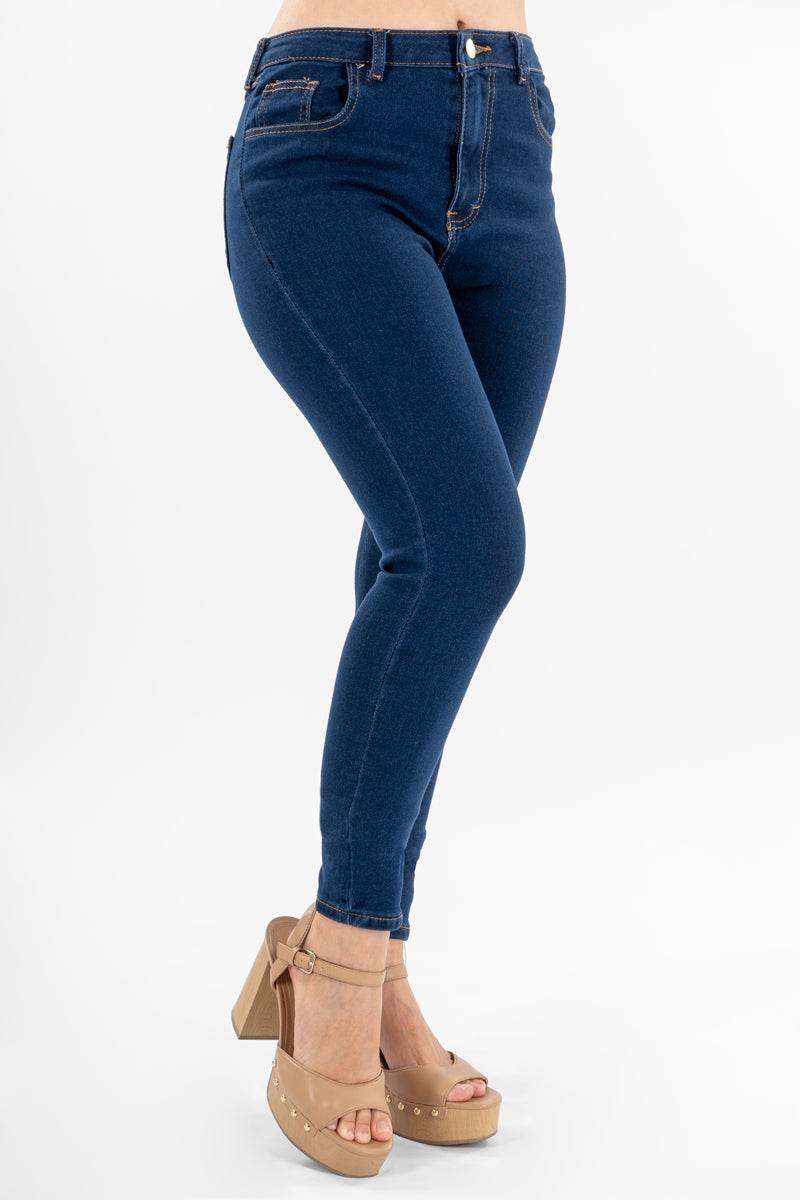 Jeans básicos tiro alto - Santory Ropa  (7040470483011)