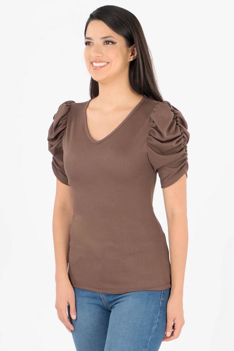 Blusa lisa escote v - Santory Ropa  (7286288678979)