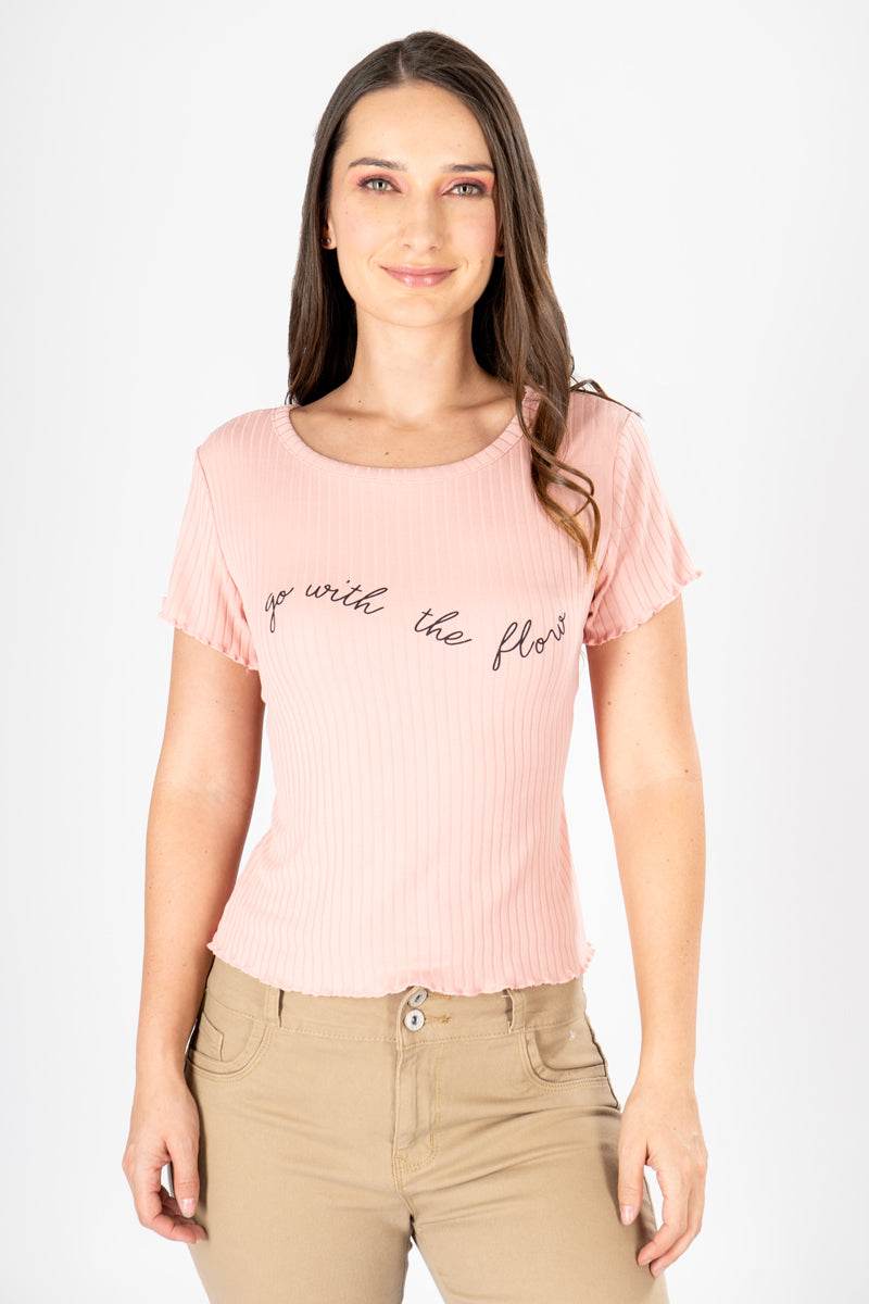 Playera manga corta y escote redondo - Santory Ropa  (7193785270339)