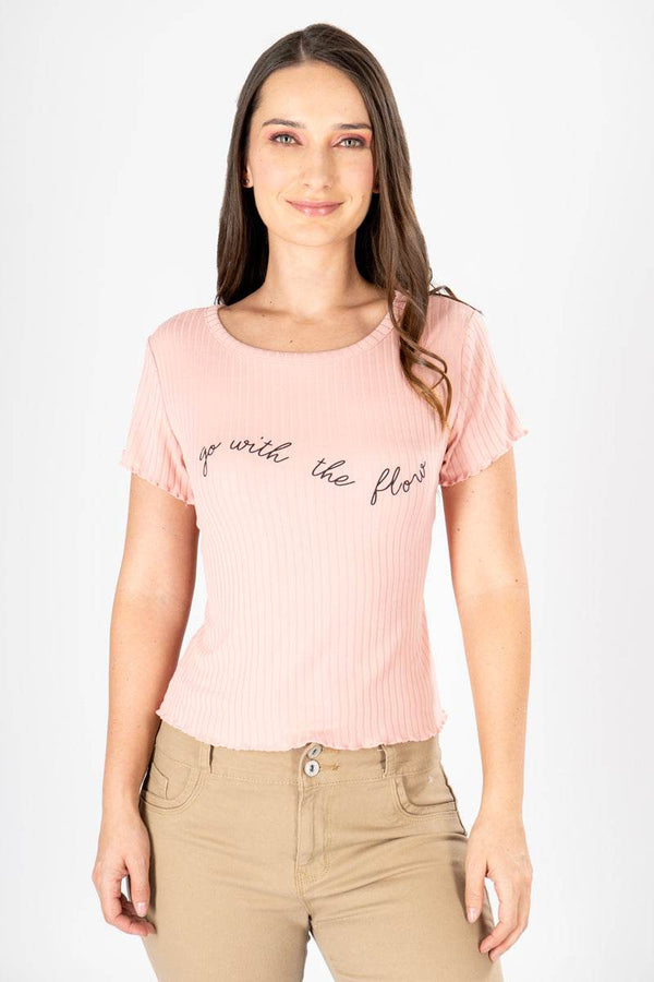Playera manga corta y escote redondo - Santory Ropa  (7193785270339)