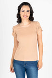 Blusa lisa cuello redondo