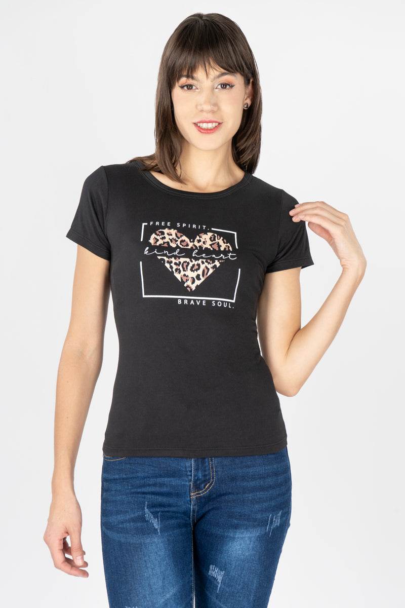 Playera con estampado manga corta - Santory Ropa  (7260904751171)