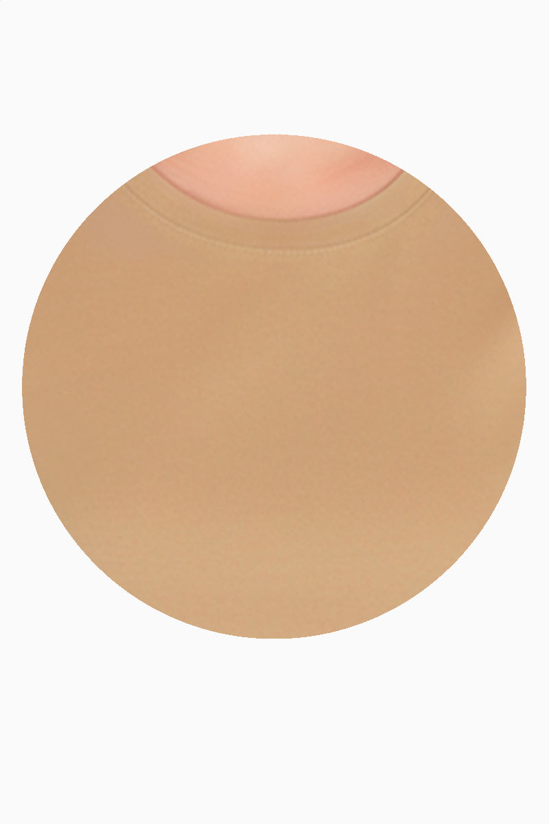 Playera lisa manga corta y escote redondo