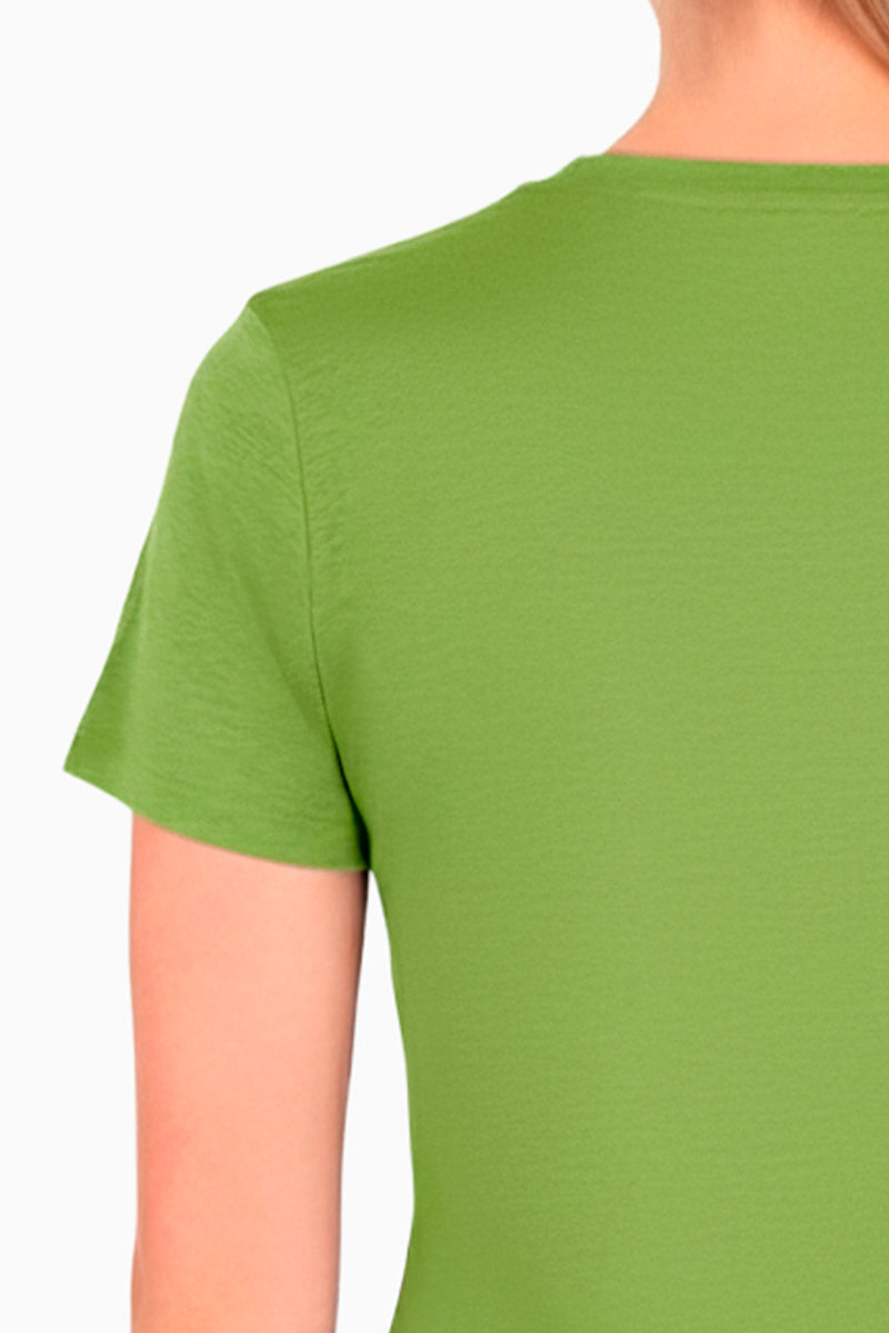 Playera básica manga corta y escote redondo