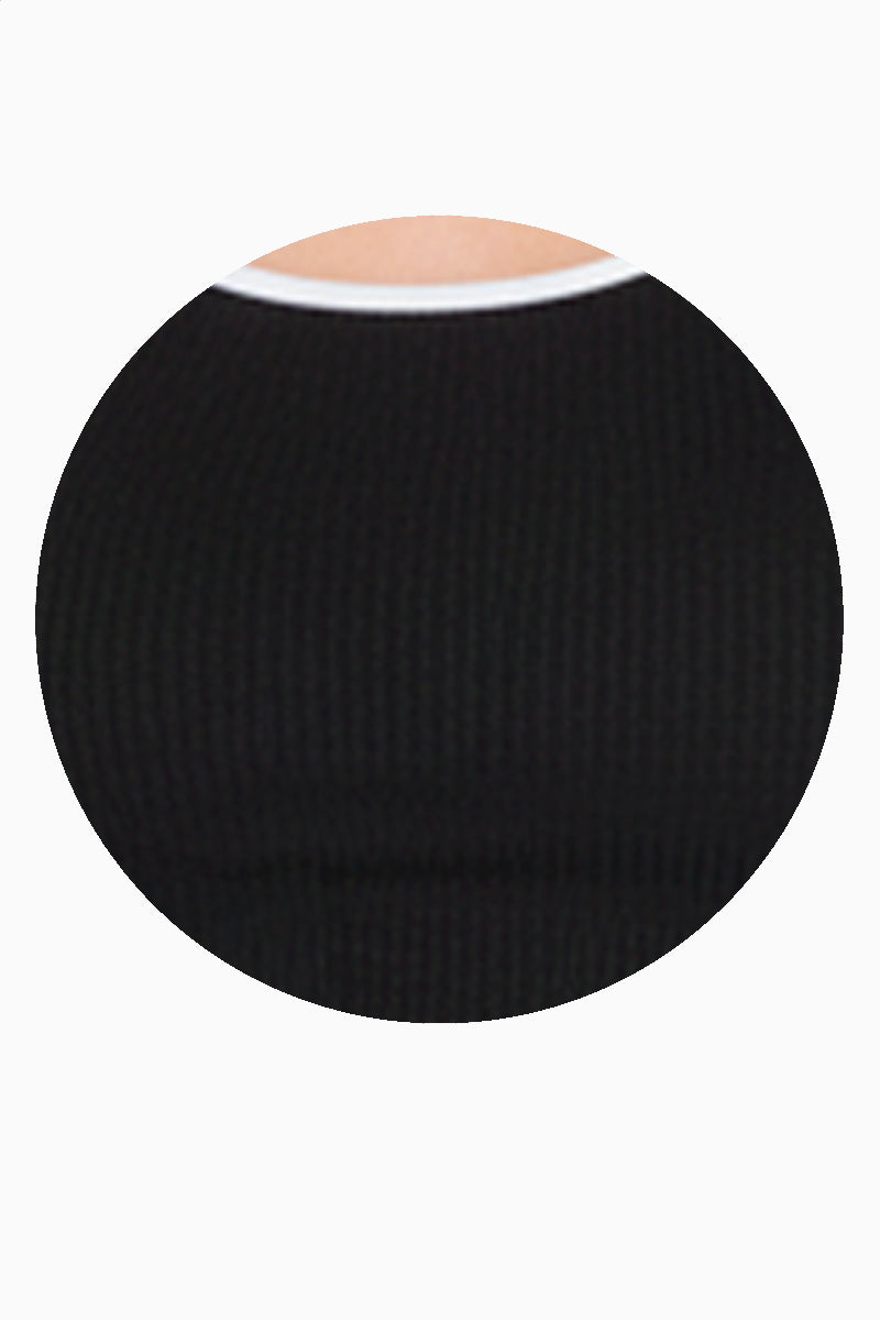 Playera manga corta con bies en contraste