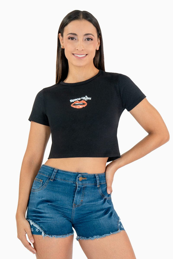 Short de mezclilla deshilachado con bolsas