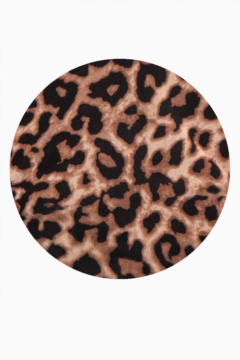 Vestido sin Manga Animal Print y Forro para Mujer