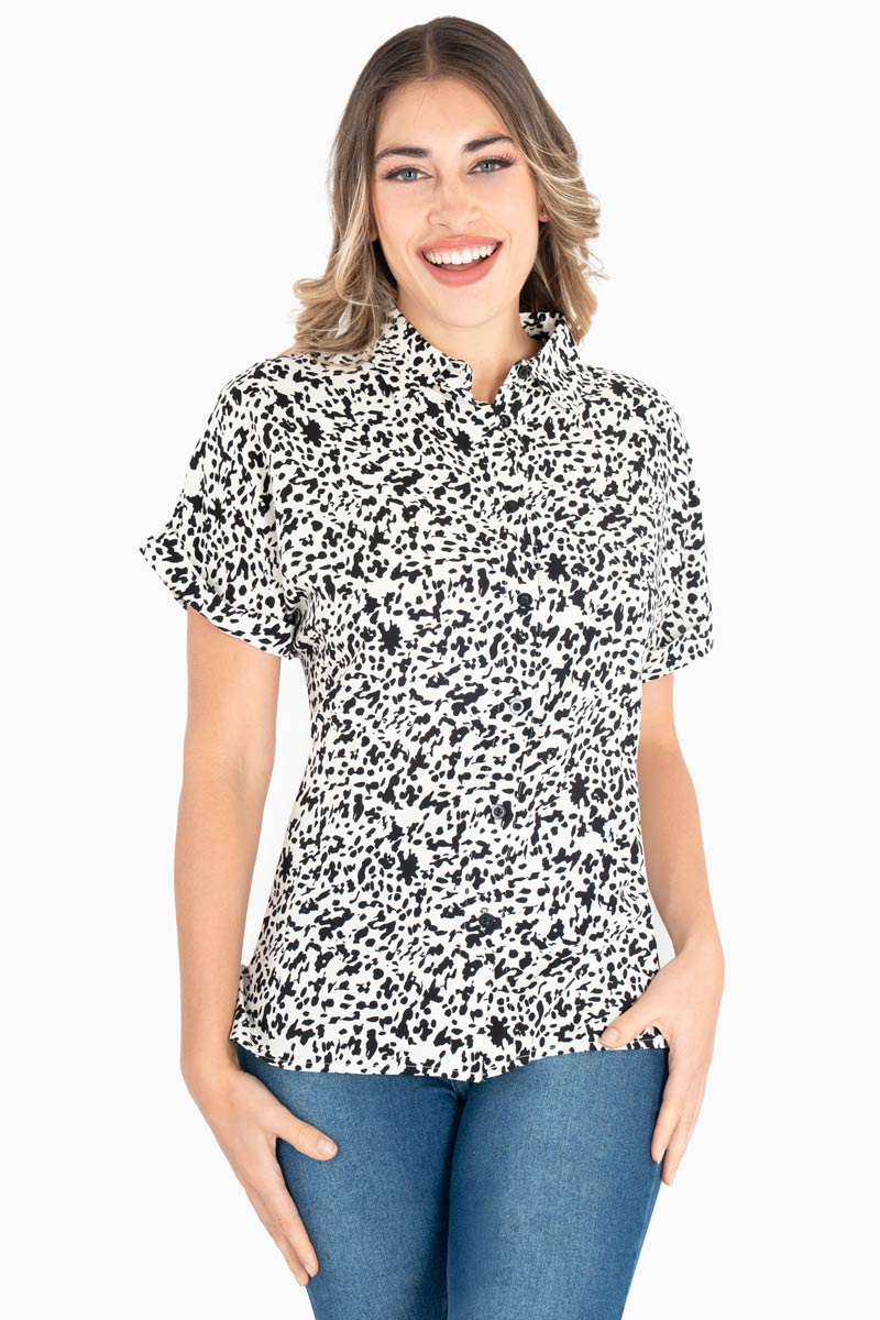 Camisa manga corta estampada