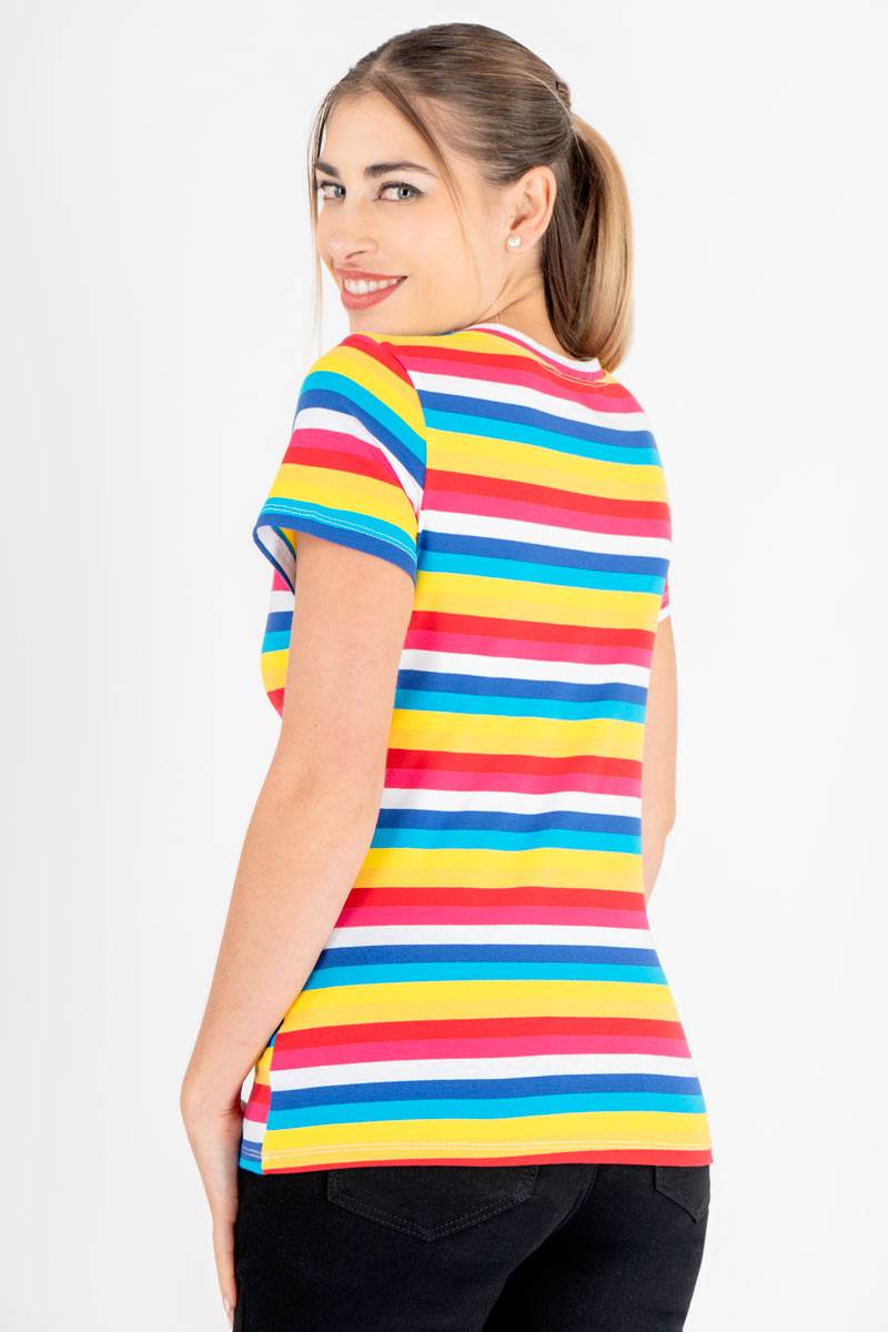 Playera de rayas manga corta - Santory Ropa  (7444651278403)