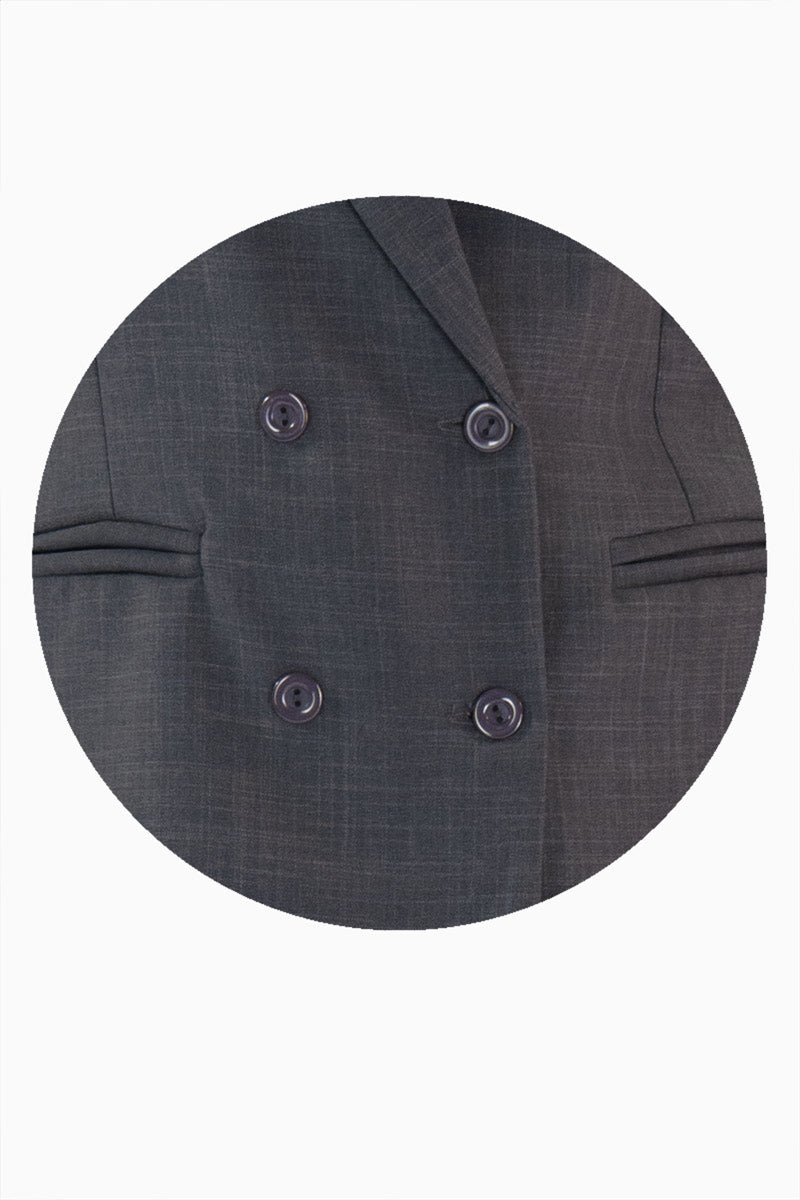 Conjunto chaleco y pantalón de rayas