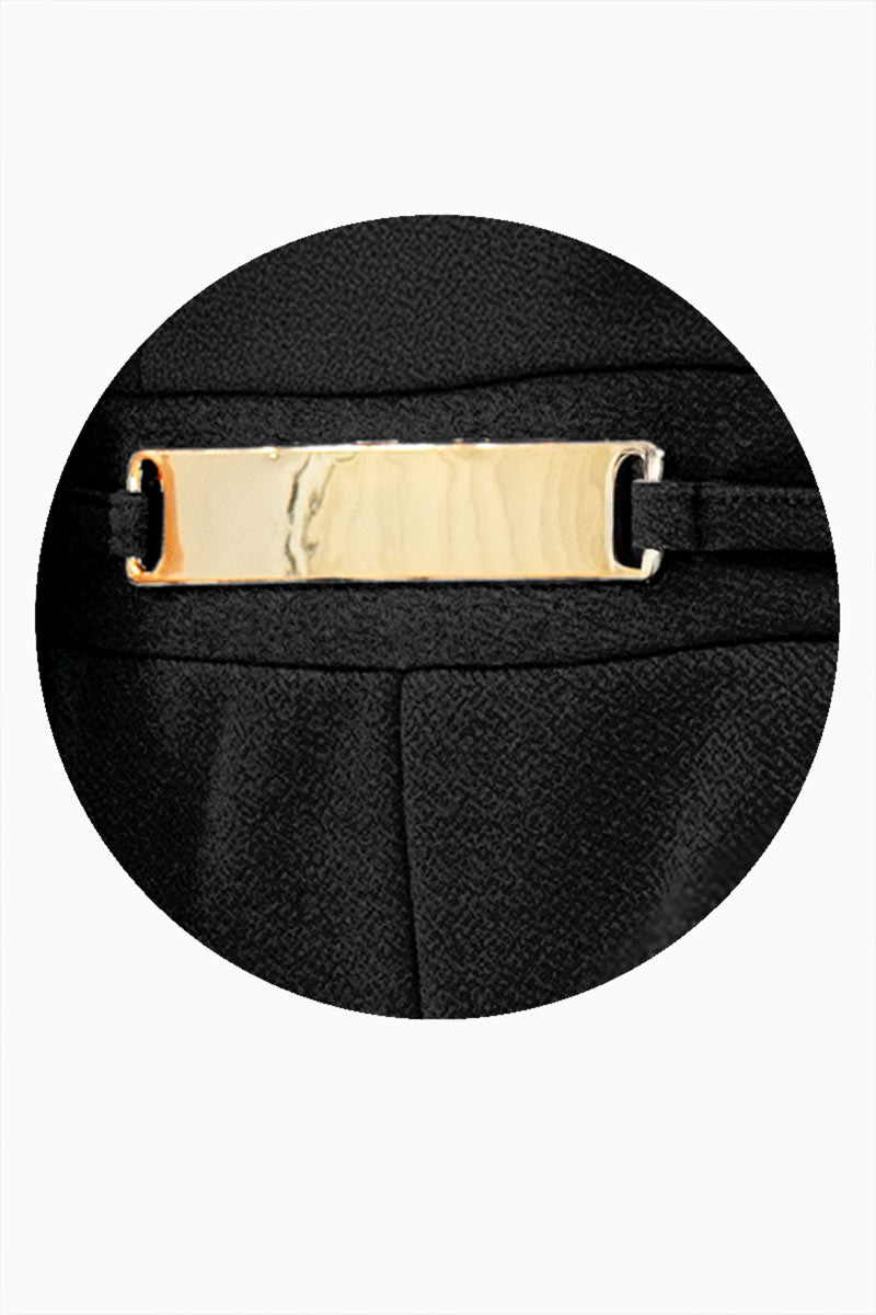 Jumpsuit strapless con detalle en cintura