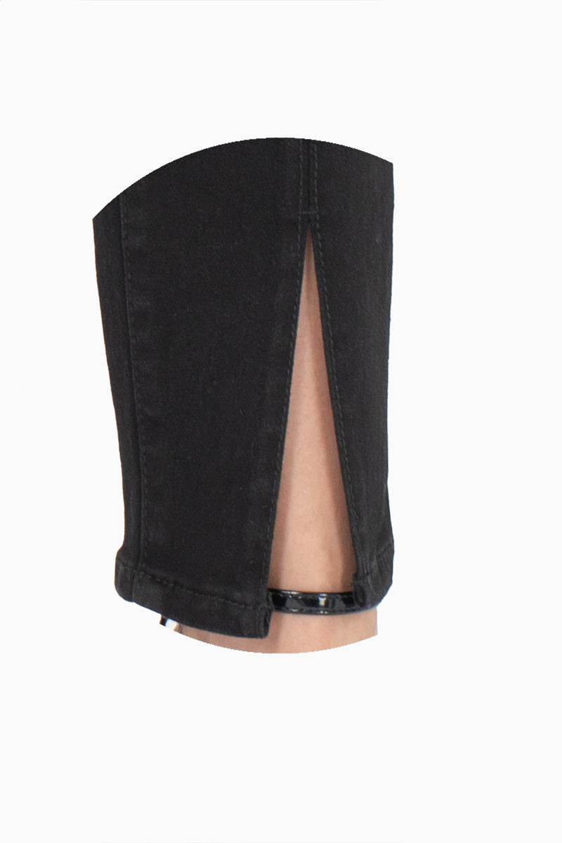 Jeans skinny con abertura en pierna - Santory Ropa  (7457257062467)