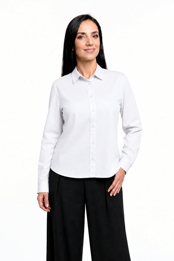 Camisa de vestir con pinzas