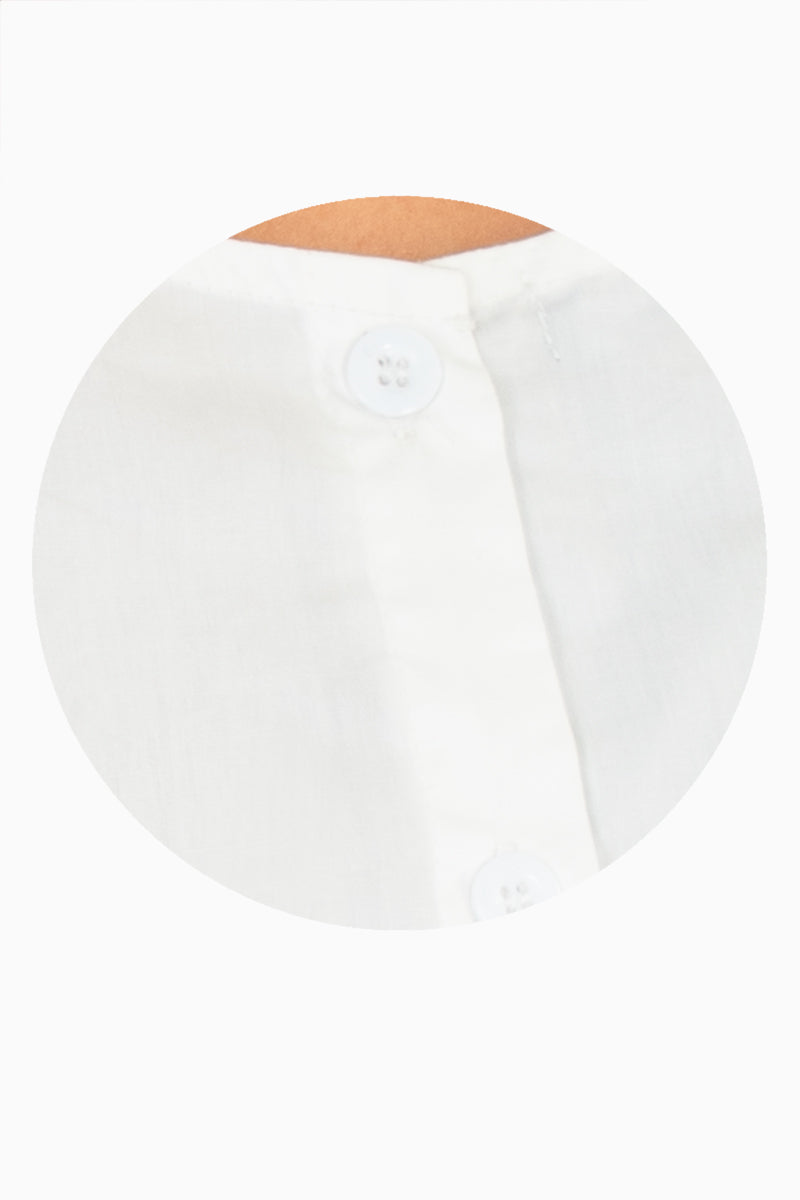 Blusa crop manga abullonada