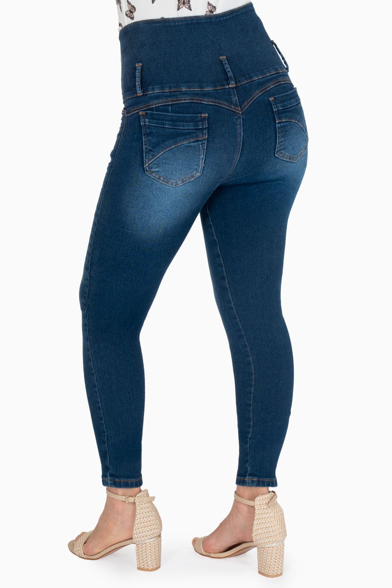 Jeans skinny con destrucción