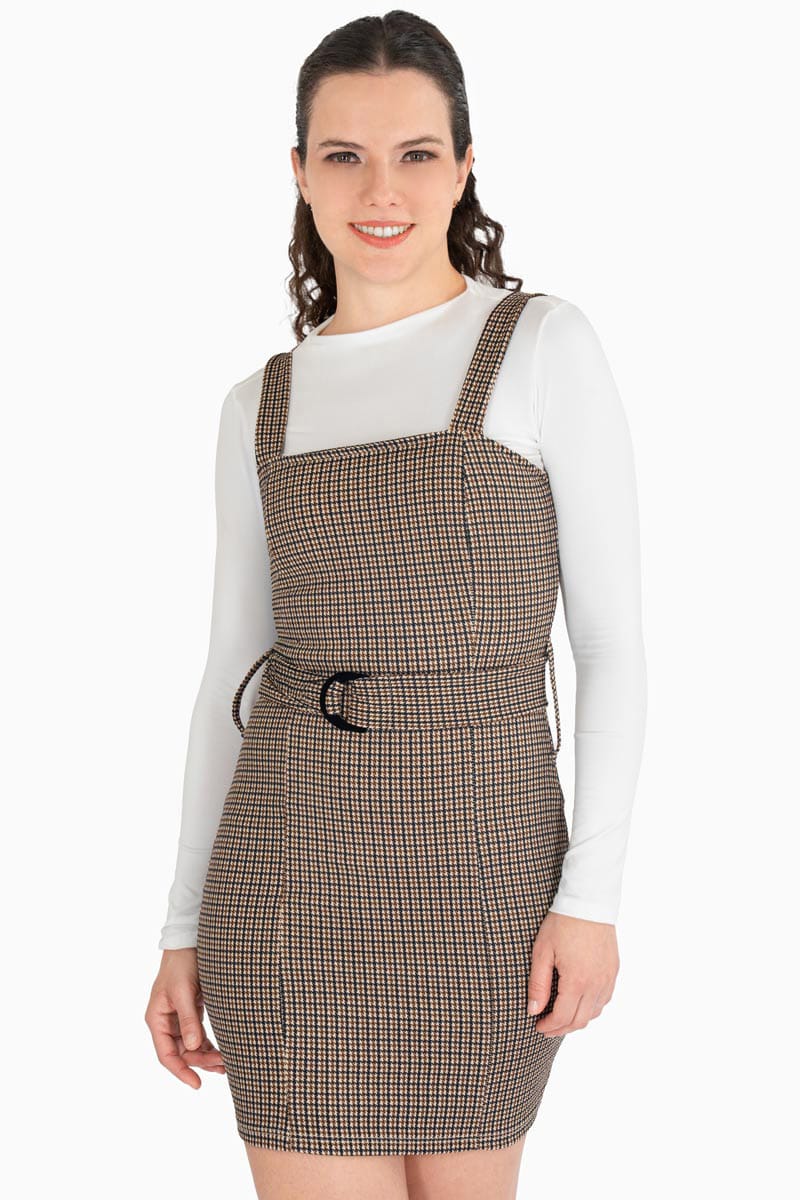 Vestido de cuadros con playera