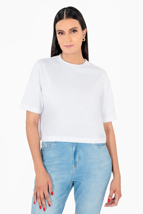 Playera lisa manga corta