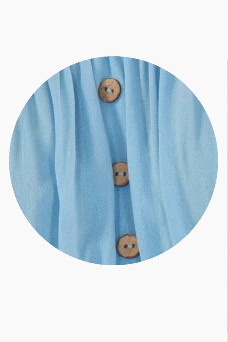 Vestido con botones y manga abullonada