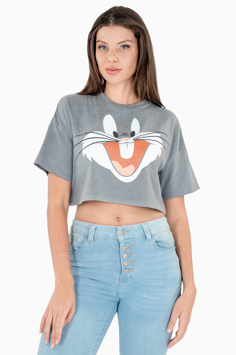 Playera crop oversize bugs
