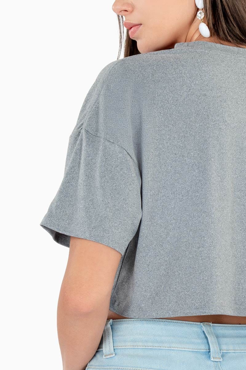 Playera crop oversize bugs