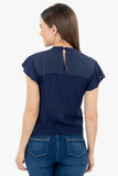 Blusa manga corta cuello alto (6805575532611)