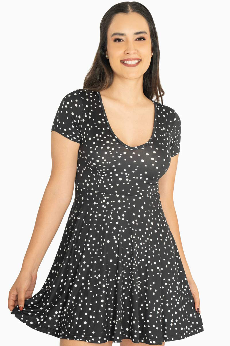 Vestido corto estampado